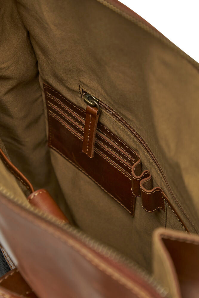 Leather Line Backpack