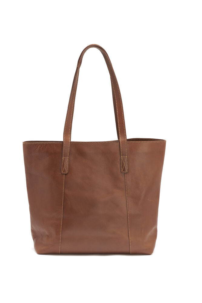 Leather Line Tote Bag