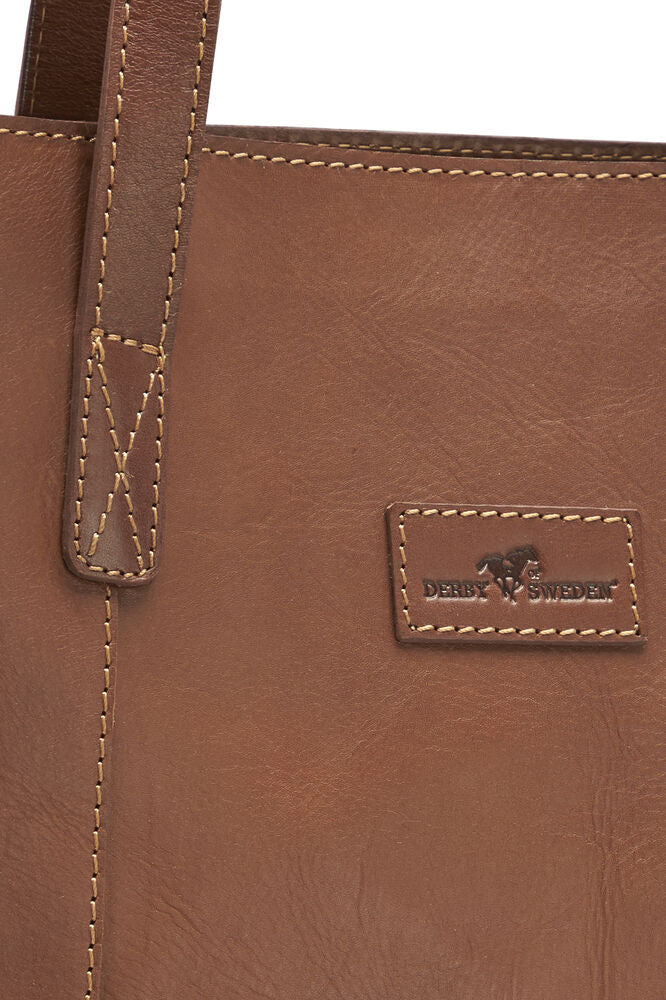 Leather Line Tote Bag