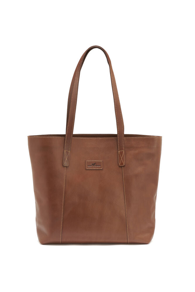 Leather Line Tote Bag