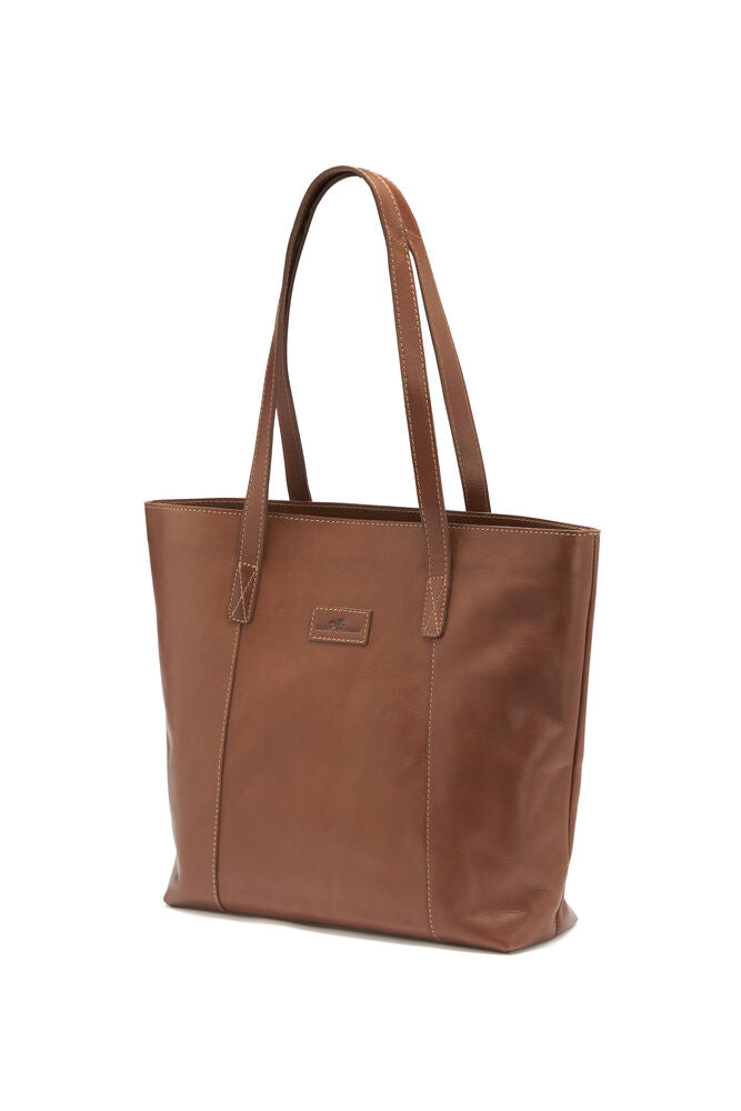 Leather Line Tote Bag