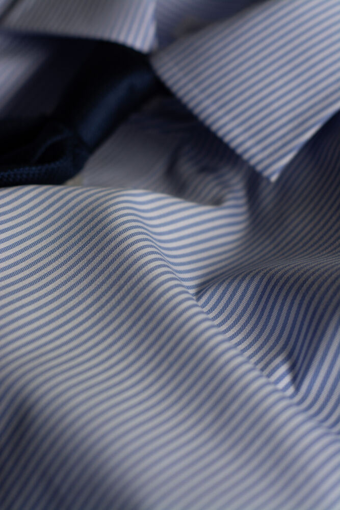 YB50 Twill Slim Sky Blue Stripe