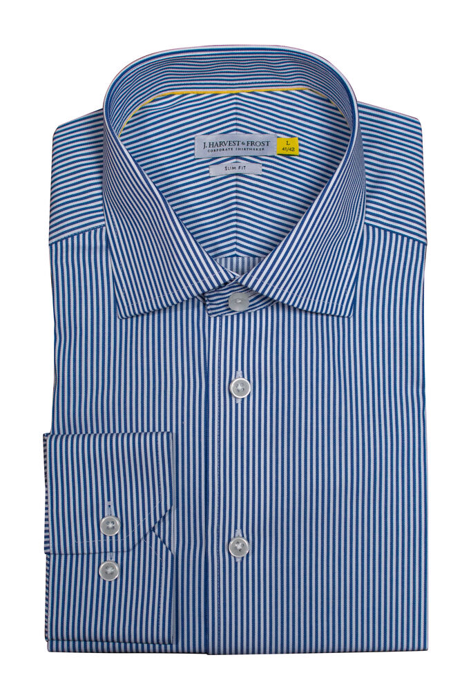 YB50 Twill Slim Navy Stripe